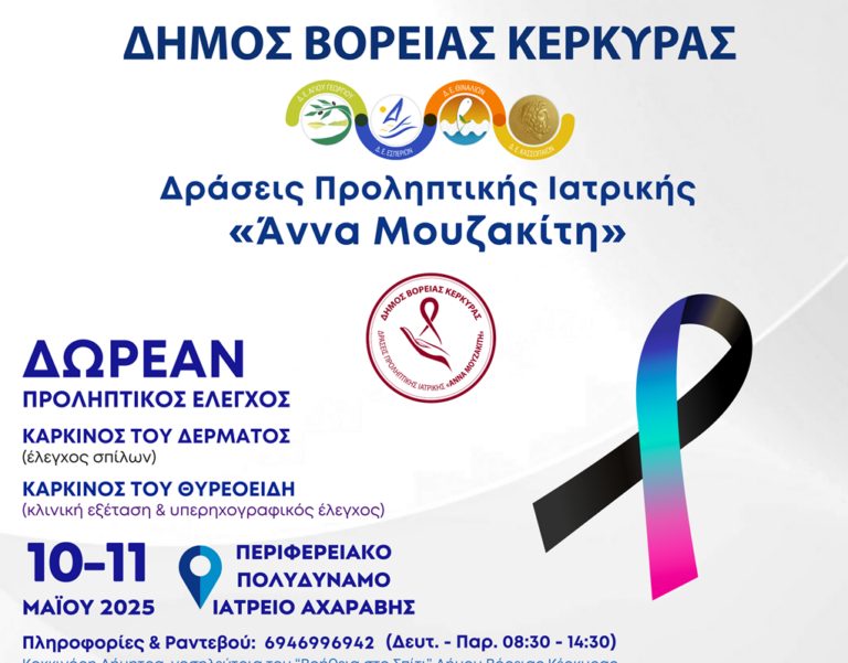 Κέρκυρα: Δωρεάν ιατρικές εξετάσεις στο πολυδύναμο Ιατρείο Αχαράβης