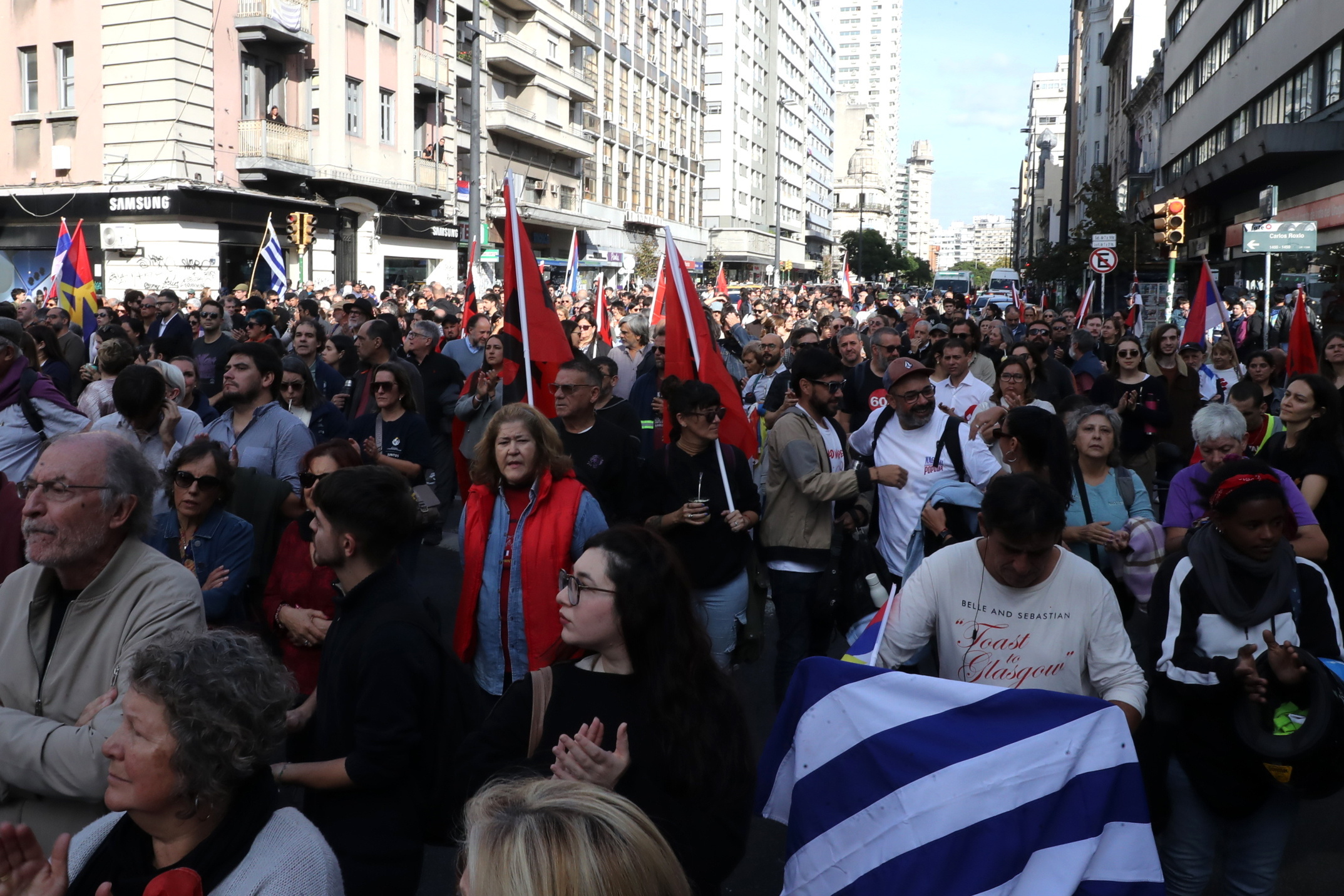 Funeral procession for former Uruguayan President Jose Mujica in Montevideo