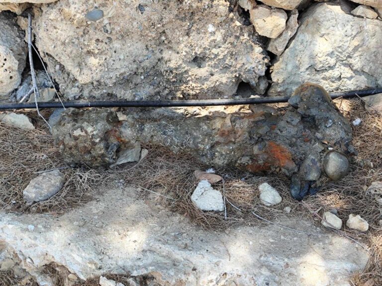 Χανιά: Ανεύρεση οβίδας του Β΄ Παγκοσμίου Πολέμου