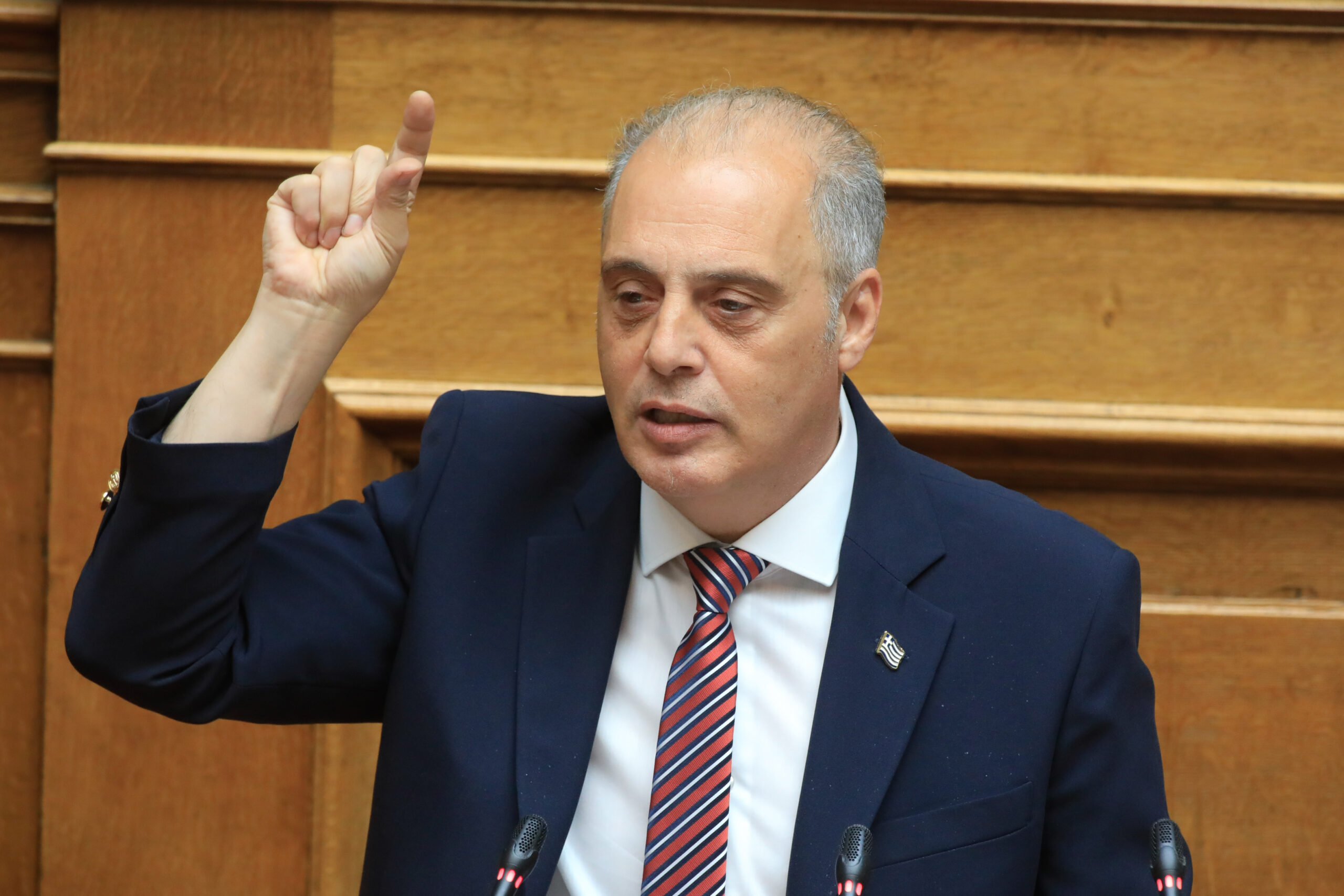 ΒΕΛΟΠΟΥΛΟΣ ΚΥΡΙΑΚΟΣ ΕΛΛΗΝΙΚΗ ΛΥΣΗ ΣΥΖΗΤΗΣΗ ΣΤΗΝ ΟΛΟΜΕΛΕΙΑ ΤΗΣ ΒΟΥΛΗΣ ΝΟΜΟΣΧΕΔΙΟΥ ΤΟΥ ΥΠΟΥΡΓΕΙΟΥ ΕΞΩΤΕΡΙΚΩΝ (ΓΙΩΡΓΟΣ ΚΟΝΤΑΡΙΝΗΣ/EUROKINISSI)