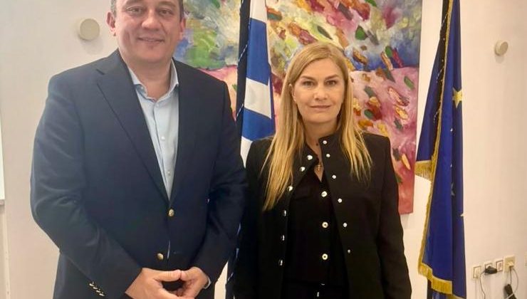 Χανιά: Συνάντηση της Υφυπουργού Μετανάστευσης Σ. Βολουδάκη με τον Υφυπουργό Παιδείας Κ. Βλάση – Στο επίκεντρο η δημιουργία ΣΑΕΚ στην Κίσσαμο