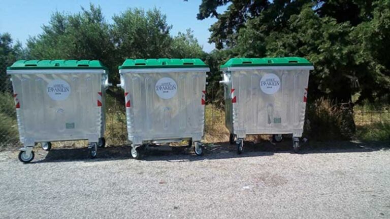 Χανιά: Νέοι κάδοι απορριμμάτων στον Δήμο Σφακίων για την καλοκαιρινή περίοδο