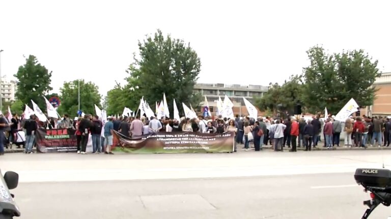 Θεσσαλονίκη: Συγκέντρωση συμπαράστασης και αλληλεγγύης στον παλαιστινιακό λαό