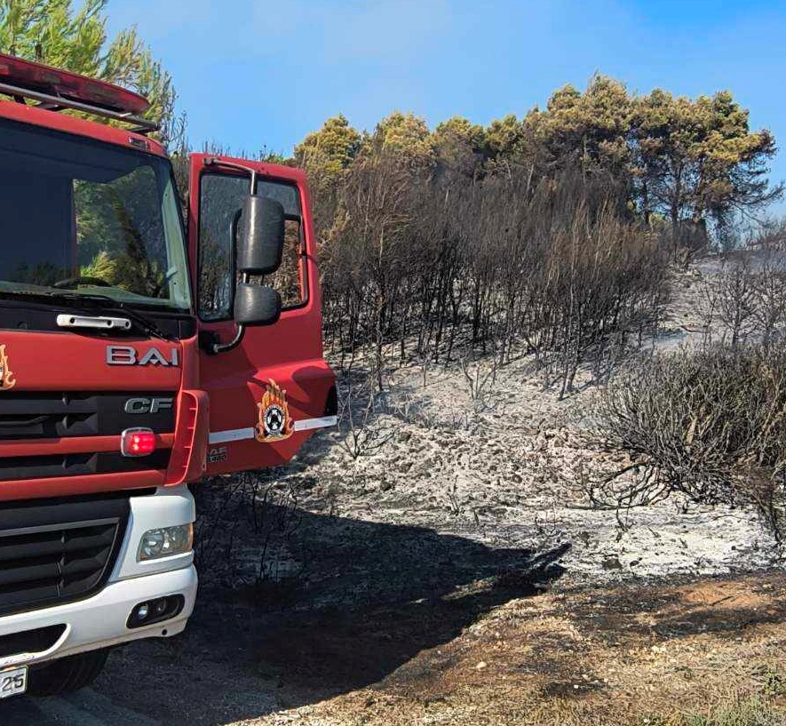 Διδυμότειχο: Φωτιά σε δασική έκταση του χωριού Λαγός