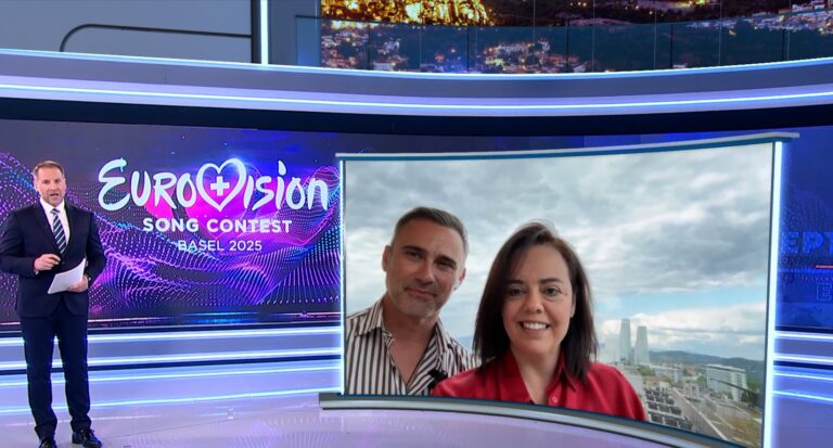Eurovision 2025: Γρίφος η εμφάνιση της Σελίν Ντιόν στον τελικό – Μ. Κοζάκου και Γ. Καπουτζίδης στο ΕΡΤNews λίγο πριν από την έναρξη του διαγωνισμού