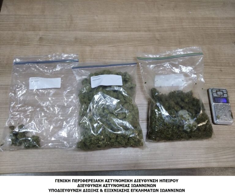 Σύλληψη δύο γυναικών για διακίνηση ναρκωτικών στα Ιωάννινα
