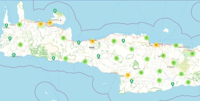 Κρήτη: Διαδραστικός χάρτης με τους απινιδωτές που έχουν τοποθετηθεί και στο τελευταίο χωριό του νησιού