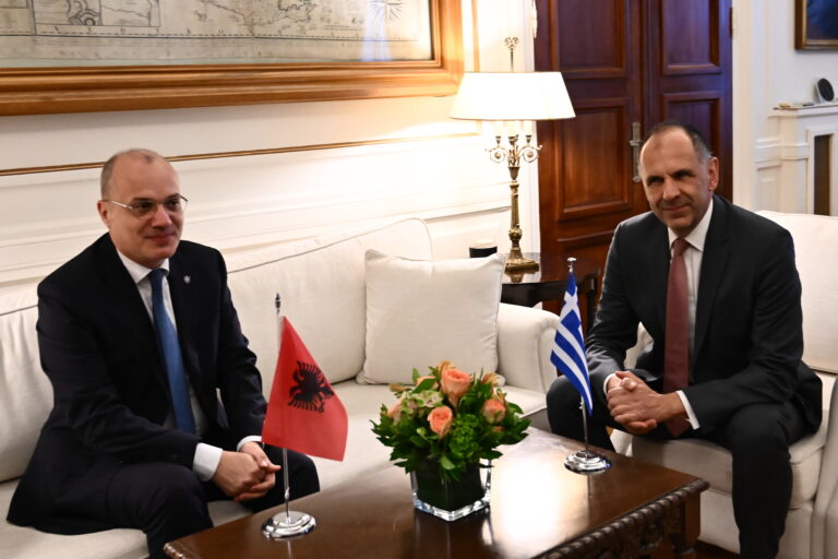 Συνάντηση Γ. Γεραπετρίτη με Αλβανό ΥΠΕΞ – Στην ατζέντα οι διμερείς σχέσεις