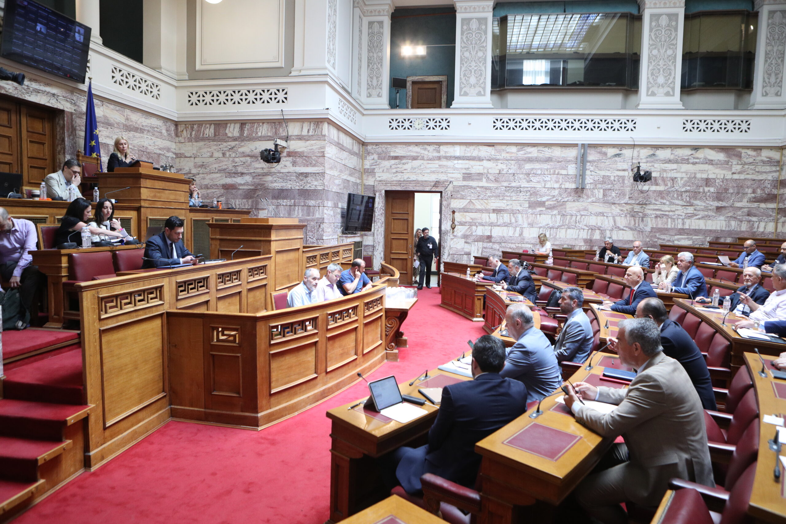 [378383] ΚΟΙΝΗ ΣΥΝΕΔΡΙΑΣΗ ΤΩΝ ΕΠΙΤΡΟΠΩΝ ΠΑΡΑΓΩΓΗΣ ΚΑΙ ΕΜΠΟΡΙΟΥ ΚΑΙ ΟΔΙΚΗΣ ΑΣΦΑΛΕΙΑΣ   (ΣΩΤΗΡΗΣ ΔΗΜΗΤΡΟΠΟΥΛΟΣ/EUROKINISSI)