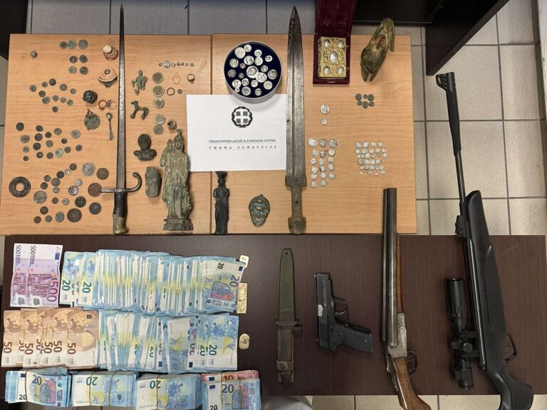 Εξαρθρώθηκαν δύο εγκληματικές οργανώσεις αρχαιοκαπηλείας με διεθνική δράση – Συνελήφθησαν 39 άτομα, κατασχέθηκαν 1.800 αρχαία αντικείμενα
