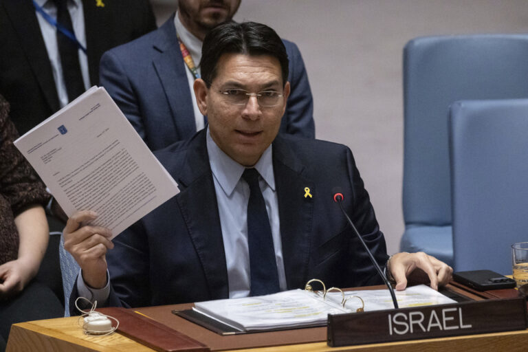 Ισραηλινός πρέσβης στον ΟΗΕ: Δράσαμε για να αποτρέψουμε μια απειλή που θέτει σε κίνδυνο όχι μόνο το Ισραήλ αλλά ολόκληρο τον κόσμο
