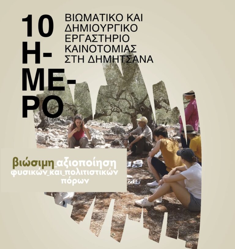Εργαστήρι καινοτομίας και δημιουργικότητας στη Δημητσάνα