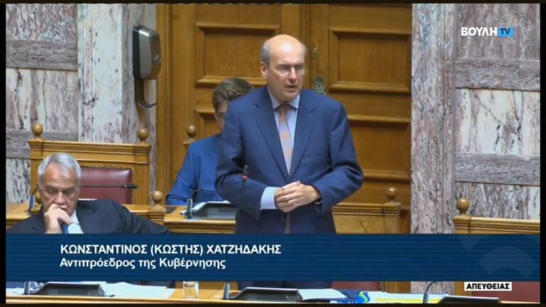Κ. Χατζηδάκης: Εγγυήσεις για εφαρμογή της Ρήτρας Δίκαιης Μετάβασης – “Άνοιξε παράθυρο” για τη Ρήτρα, λέει ο Π. Κουκουλόπουλος