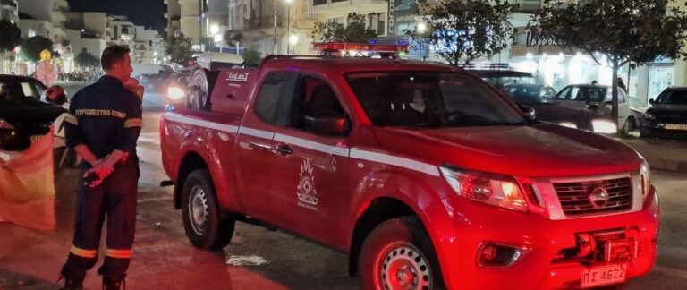 Ηράκλειο: Αναστάτωση στην Αγία Τριάδα από πυρκαγιά σε όχημα σε πυλωτή – Εκκενώθηκε προληπτικά πολυκατοικία