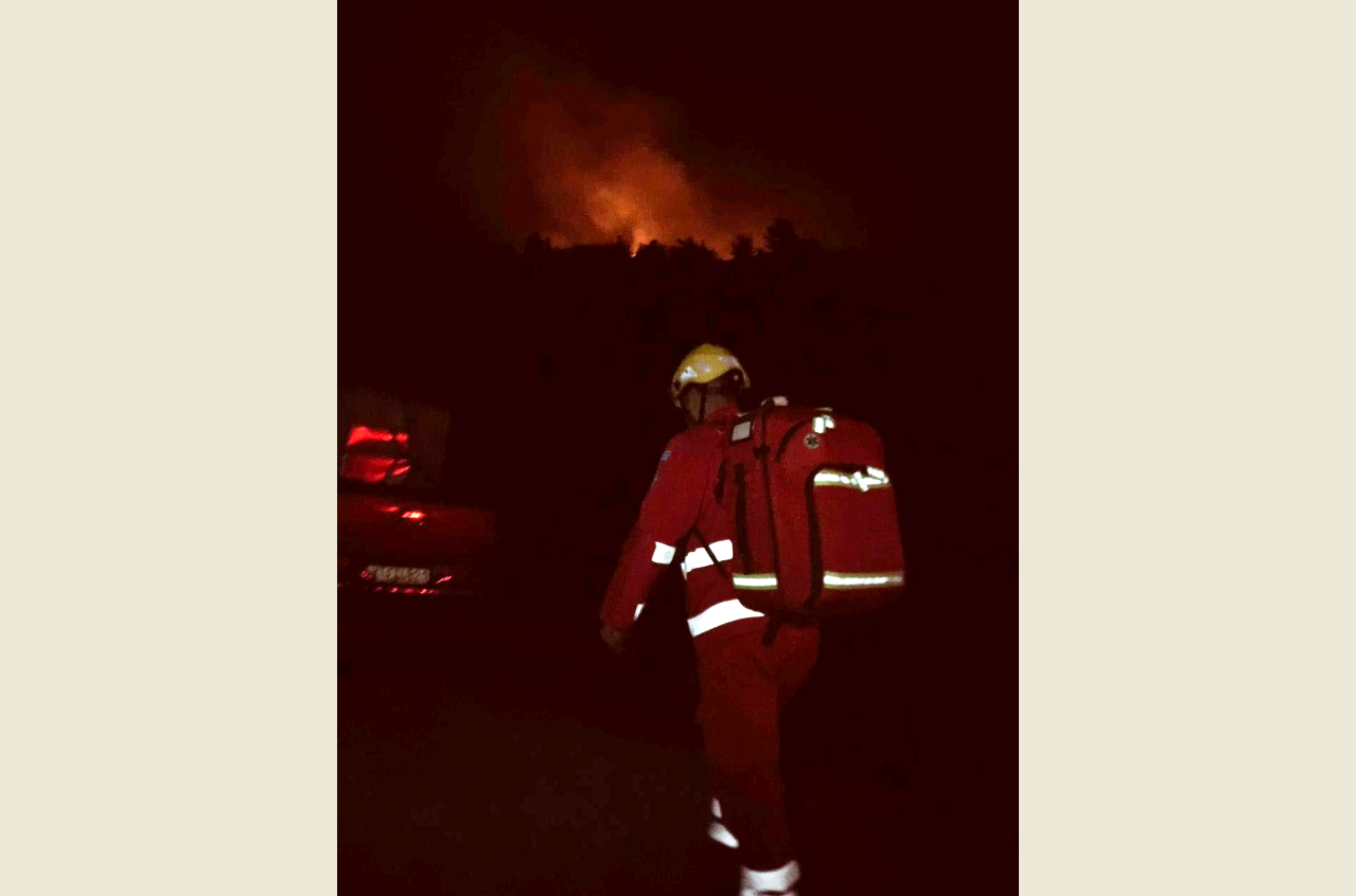 Στη Χίο εθελοντές διασώστες του Ερυθρού Σταυρού Κομοτηνής