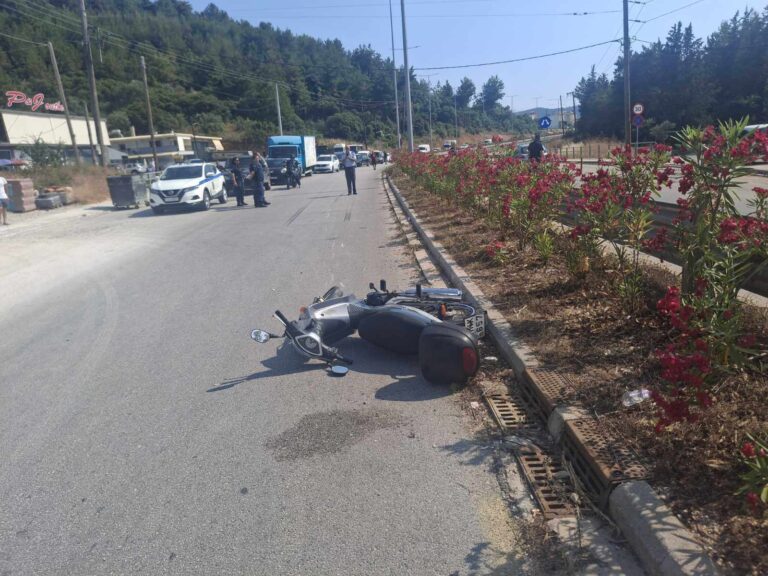 Ηγουμενίτσα: Τροχαίο ατύχημα με τραυματισμό οδηγού μηχανής στη βόρεια είσοδο της πόλης