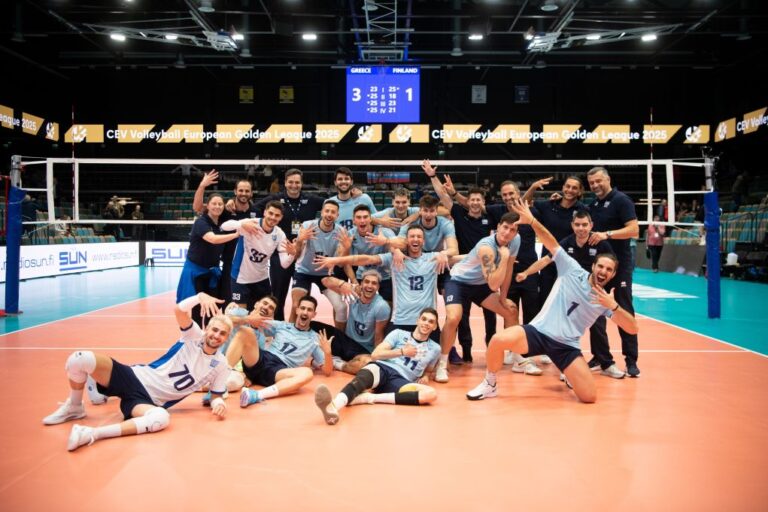 Golden European League ανδρών: «Πέντε στα πέντε» κι «έφυγε» για το φάιναλ φορ η Ελλάδα, 3-1 τη Φινλανδία