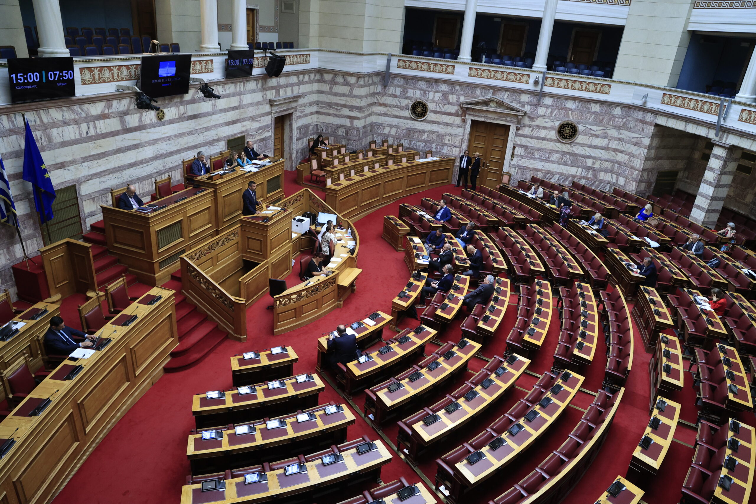ΣΥΖΗΤΗΣΗ ΣΤΗΝ ΟΛΟΜΕΛΕΙΑ ΤΗΣ ΒΟΥΛΗΣ ΝΟΜΟΣΧΕΔΙΟΥ ΤΟΥ ΥΠΟΥΡΓΕΙΟΥ ΥΠΟΔΟΜΩΝ ΚΑΙ ΜΕΤΑΦΟΡΩΝ (ΓΙΩΡΓΟΣ ΚΟΝΤΑΡΙΝΗΣ/EUROKINISSI)