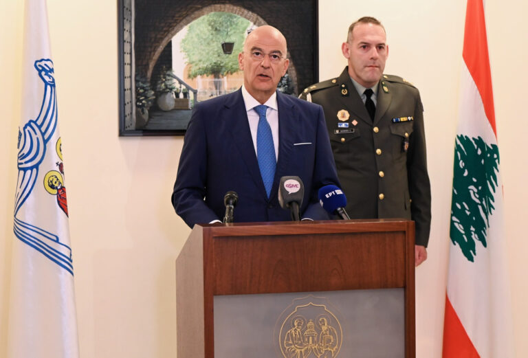 Στον Λίβανο ο Ν. Δένδιας: Προτεραιότητα η προστασία της ελληνορθόδοξης κοινότητας στη Συρία