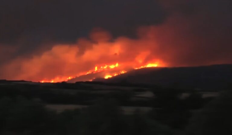 Μαίνεται η φωτιά έξω από την Άσσηρο Θεσσαλονίκης – Μάχη με τις φλόγες δίνουν οι δυνάμεις της Πυροσβεστικής