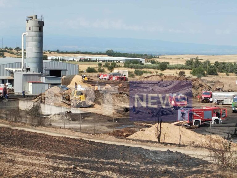 Σέρρες: Υπό έλεγχο η πυρκαγιά στο εργοστάσιο ξυλείας στο Νέο Σούλι Σερρών