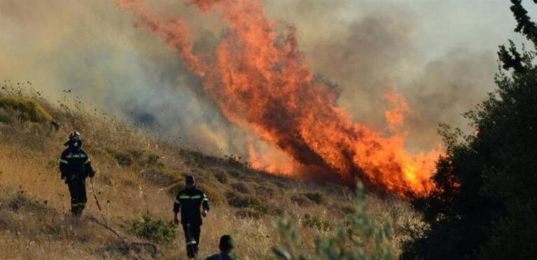 Οριοθετήθηκε η φωτιά ανάμεσα στα χωριά Σκοπός και Κεχρόκαμπος της Π.Ε Καβάλας