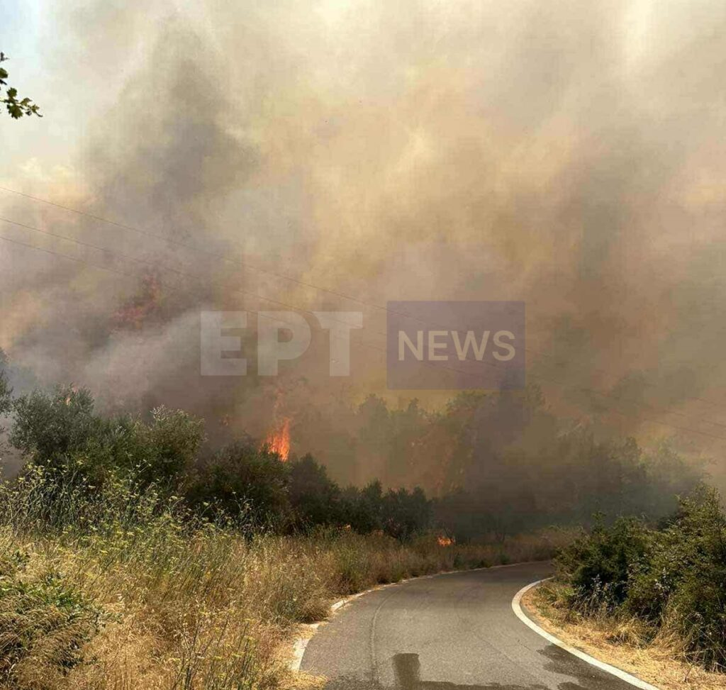 Φωτιά τώρα στη Μεσσηνία: Εκκενώθηκαν οικισμοί  Πολυθέα και Κρυονέρι – Παραδόθηκαν στις φλόγες σπίτια
