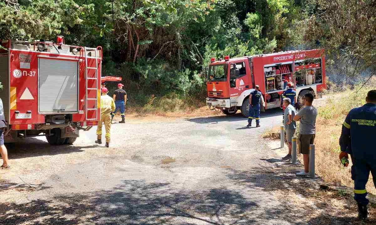 Λάρισα: Φωτιά τώρα στο Βαθύρεμα Αγιάς