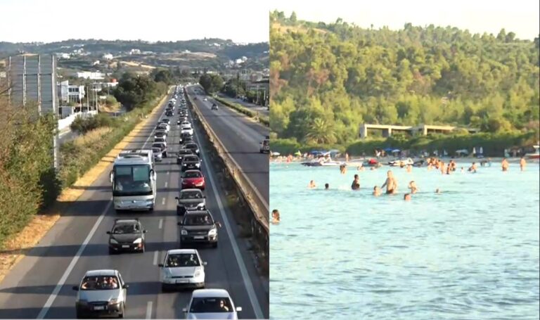 Θεσσαλονίκη: Επιστρέφουν οι εκδρομείς του Σαββατοκύριακου – Γεμάτες οι παραλίες της Χαλκιδικής