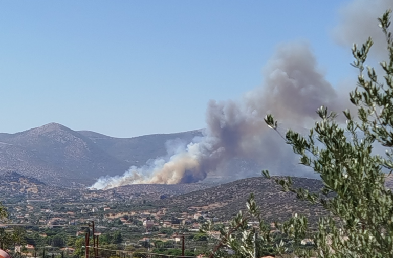 Υπο πλήρη έλεγχο η πυρκαγιά στο Κίτσι Κορωπίου – Αποκαταστάθηκε η κυκλοφορία στη Βάρης- Κορωπίου