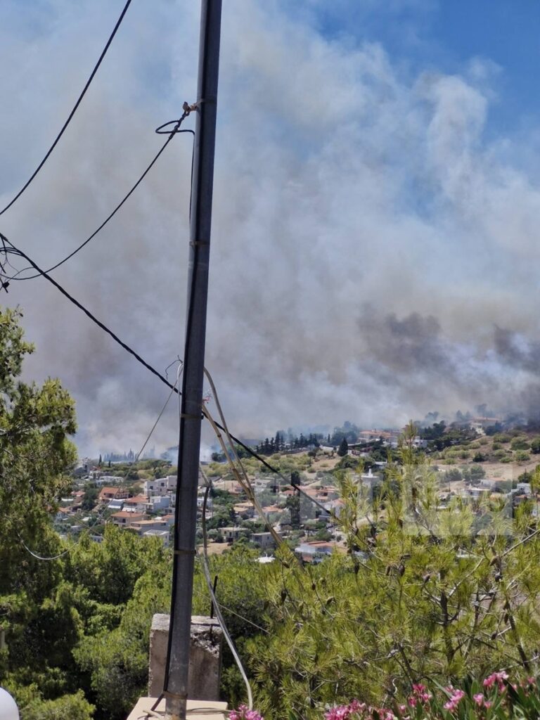 Φωτιά τώρα σε εξέλιξη στον Άγιο Δημήτριο στο Κορωπί (φωτογραφίες) – Εστάλη 112 (Live)