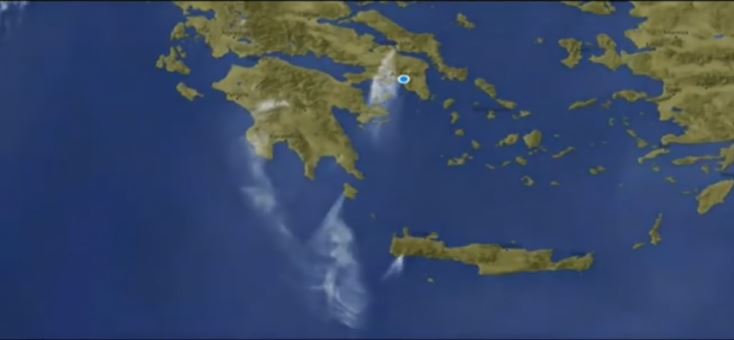 Φωτιά τώρα – Κύθηρα: Αναζωπυρώσεις καθ’ όλη τη διάρκεια της νύχτας – Έκκληση για εναέρια μέσα στο ΕΡΤNews από τον αντιδήμαρχο του νησιού – Μέχρι την Αφρική ο καπνός