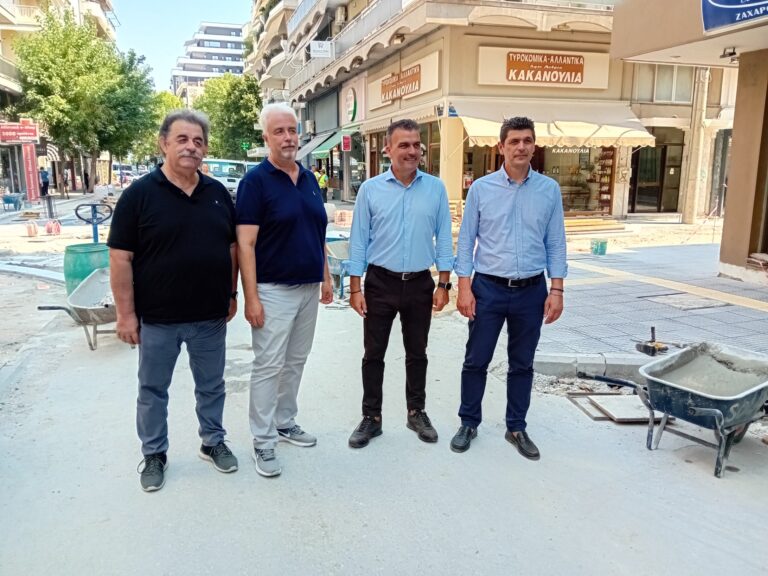 Έργα που βρίσκονται σε εξέλιξη επισκέφθηκε ο Δήμαρχος Λαρισαίων