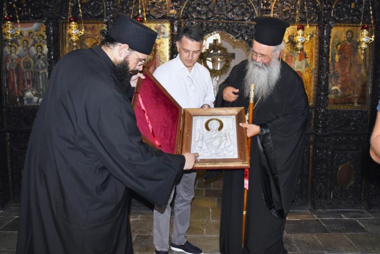 Πιερία: Στην ιστορική Ι.Μ. Εισοδίων της Θεοτόκου Πέτρας Ολύμπου ο Διευθυντής του Πρωθυπουργικού Γραφείου στη Μακεδονία Μ. Μπεκίρης