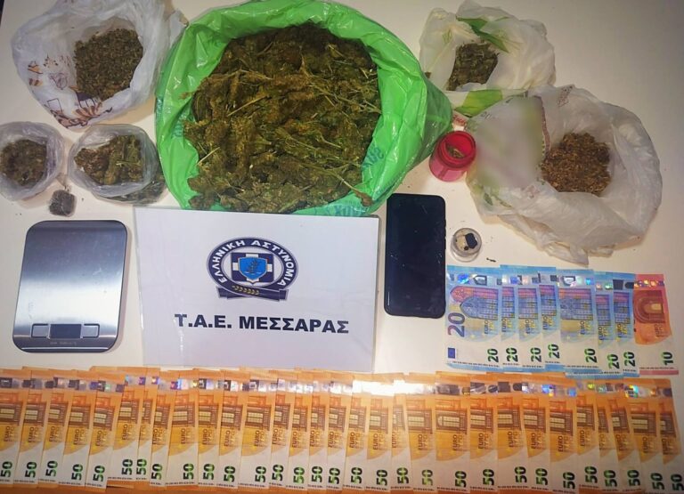 Ηράκλειο: 670 γραμμάρια κάνναβη έτοιμα προς διακίνηση στα χέρια 50χρονου