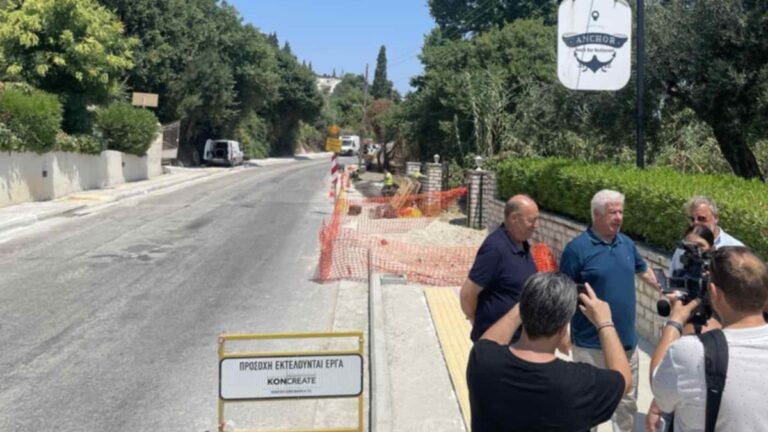 Κέρκυρα: Επιθεώρηση τεχνικών έργων από τον Περιφερειάρχη Γιάννη Τρεπεκλή