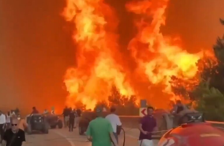 Εικόνες αποκάλυψης στην Τουρκία – Σε πύρινο κλοιό κατοικημένες περιοχές στην Προύσα