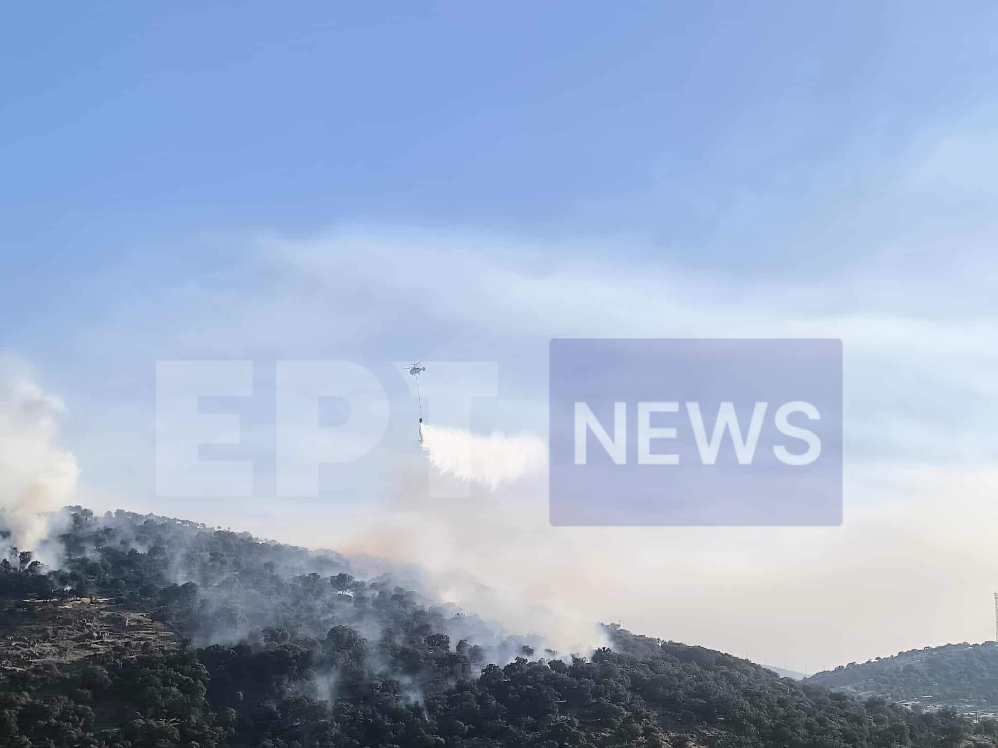 Λέσβος: Οριοθετήθηκε η πυρκαγιά στο Σκαλοχώρι – Συνεχίζεται η επιχείρηση πυρόσβεσης