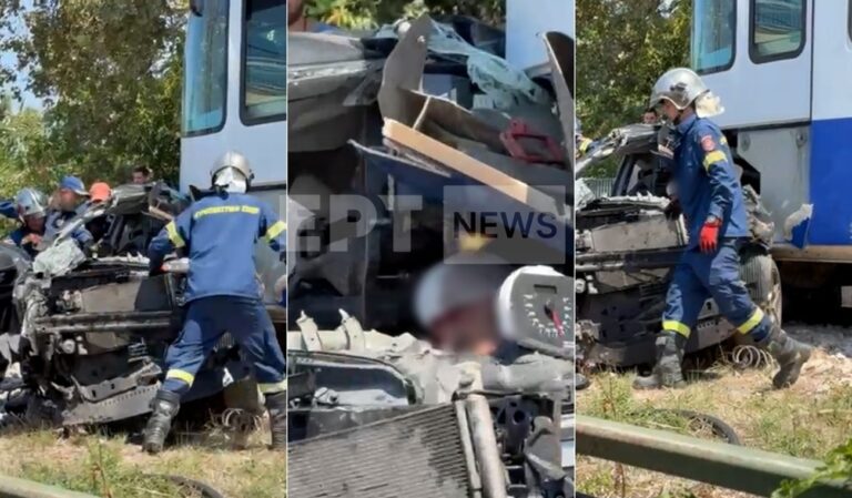Πάτρα: Απίστευτο βίντεο της ΕΡΤ δείχνει τον οδηγό που παρασύρθηκε από το συρμό του προαστιακού να μιλά σώος ανάμεσα στα συντρίμμια