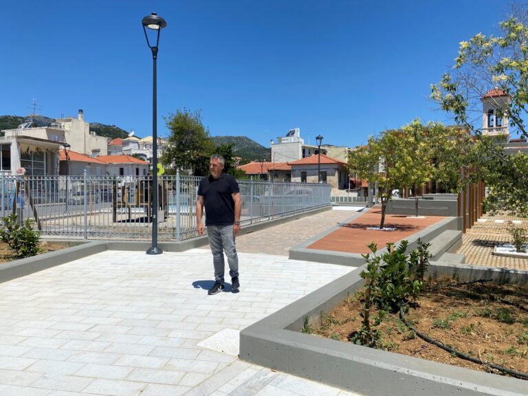 Τρίπολη: Παραδόθηκε η ανακαινισμένη πλατεία της Αγίας Βαρβάρας