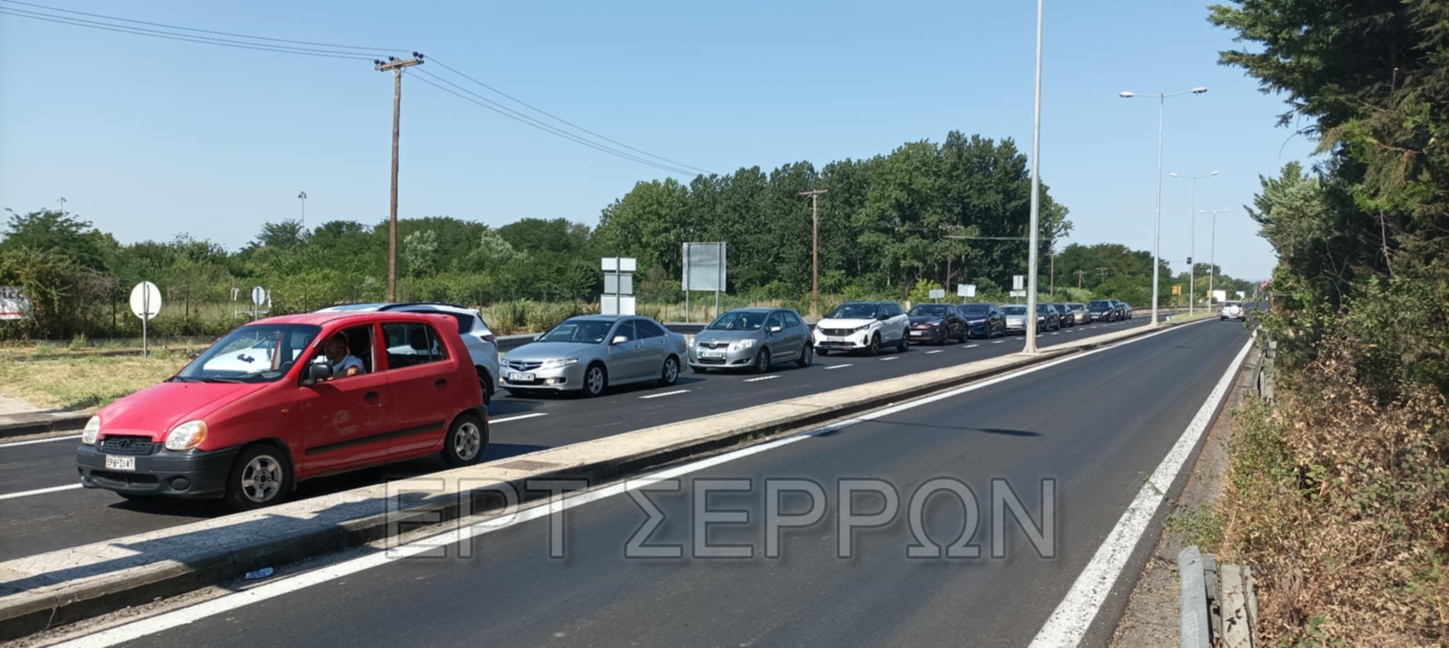 Σέρρες: Μεγάλη κίνηση από αυτοκίνητα Βουλγάρων στην περιαστική οδό