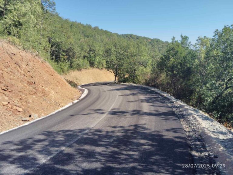 Μαγνησία: Ολοκληρώθηκε η ασφαλτόστρωση του δρόμου προς την Ι. Μ. Ξενιάς
