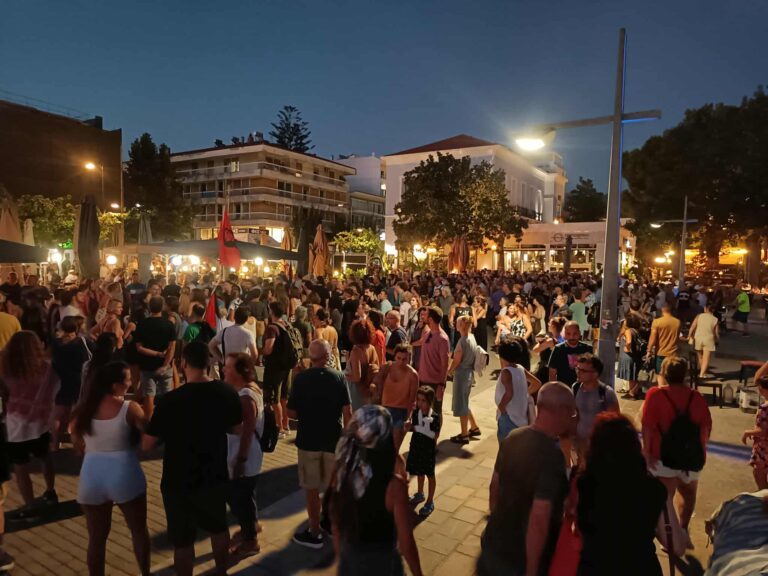 Καλαμάτα: Μαζική η συγκέντρωση για την Παλαιστίνη 