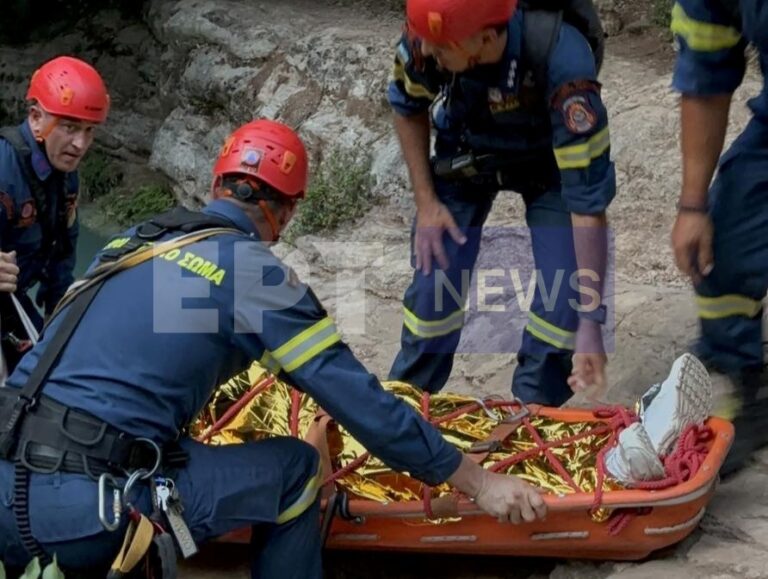 Ηλεία: Eπιχείρηση απεγκλωβισμού Γάλλου τουρίστα στη Νέδα