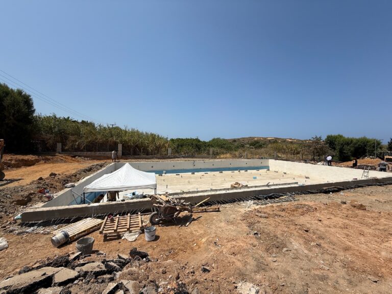 Χανιά: Προχωρούν οι εργασίες για τη νέα δημοτική πισίνα