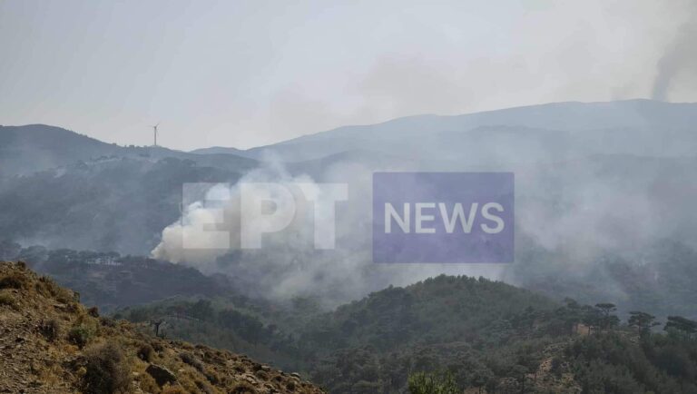 Φωτιά τώρα — Χίος: Συνεχίζεται η επιχείρηση πυρόσβεσης βόρεια της Σπαρτούντας – Μάχη με τις αναζωπυρώσεις