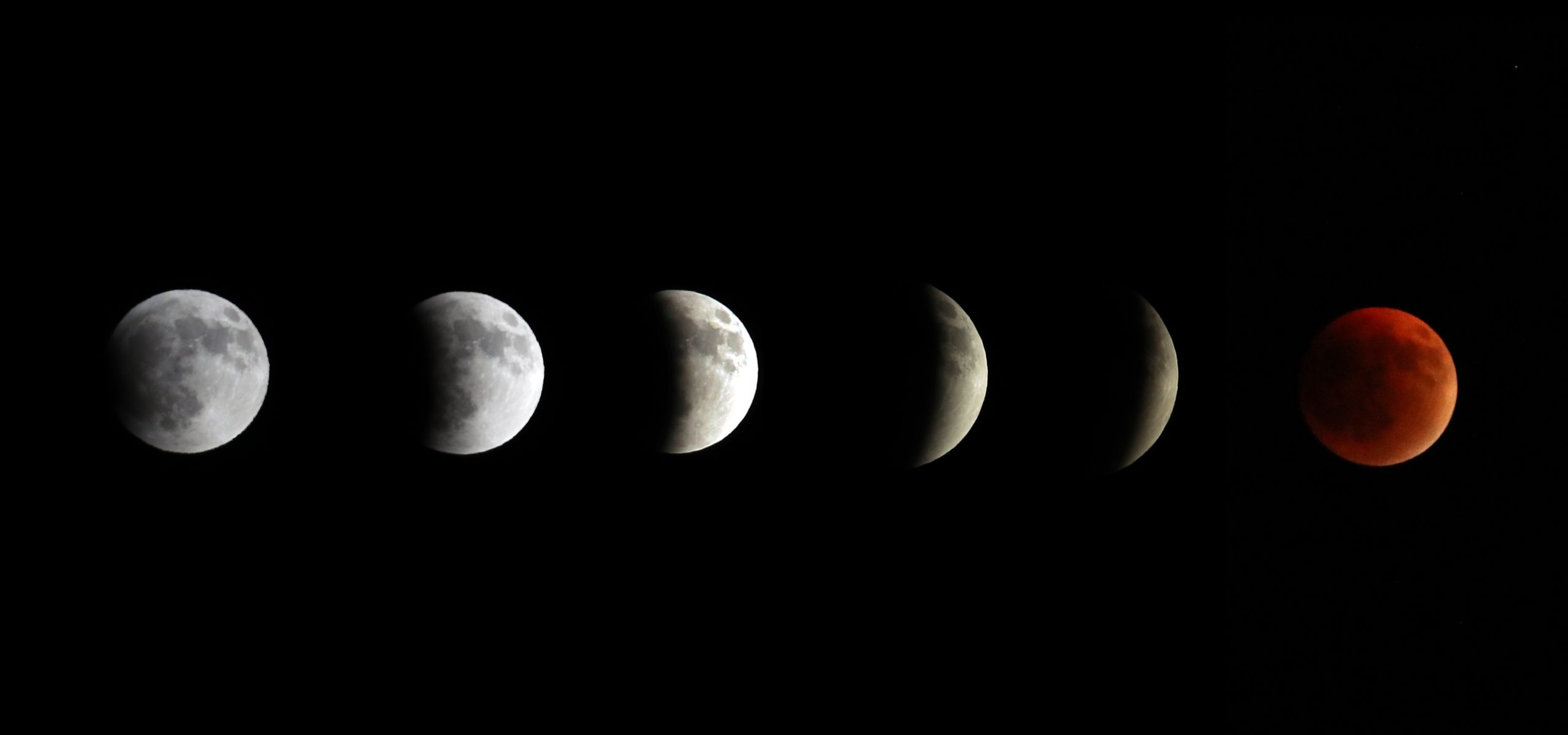 Blood Moon total lunar eclipse in Beirut Εντυπωσιακές εικόνες του «ματωμένου φεγγαριού» από όλο τον κόσμο