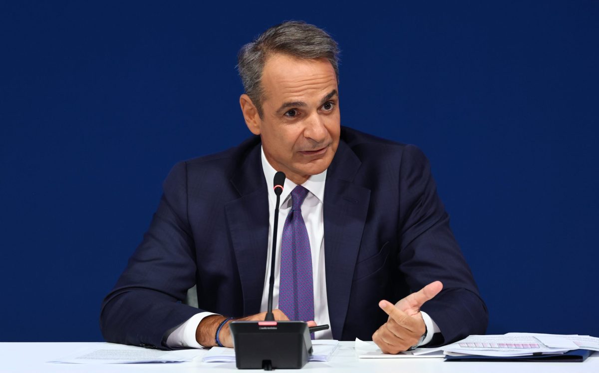 [380167] ΣΥΝΕΝΤΕΥΞΗ ΤΥΠΟΥ ΤΟΥ ΠΡΩΘΥΠΟΥΡΓΟΥ ΚΥΡΙΑΚΟΥ ΜΗΤΣΟΤΑΚΗ ΣΤΟ ΣΥΝΕΔΡΙΑΚΟ ΚΕΝΤΡΟ "ΙΩΑΝΝΗΣ ΒΕΛΛΙΔΗΣ" (ΡΑΦΑΗΛ ΓΕΩΡΓΙΑΔΗΣ / EUROKINISSI)