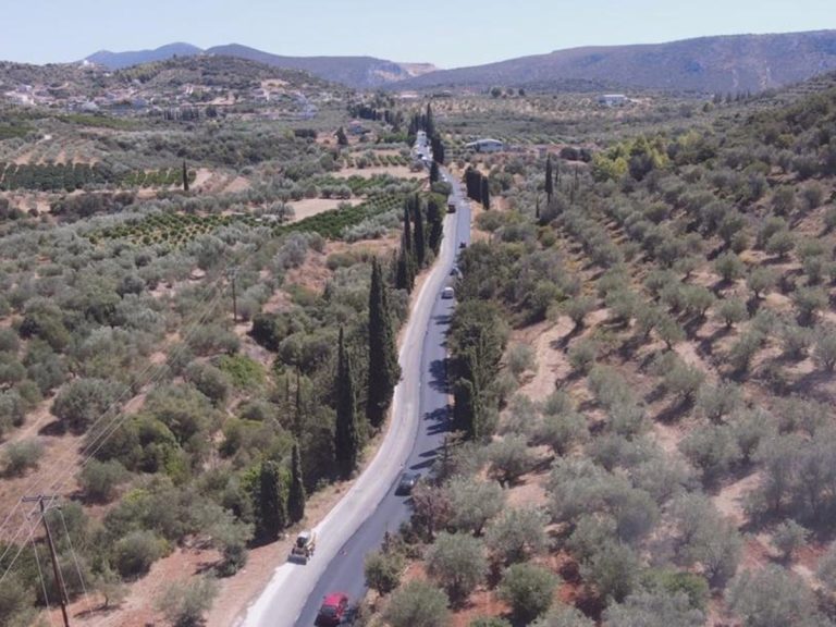 Eργασίες αποκατάστασης στον δρόμο Ναύπλιο – Λυγουριό