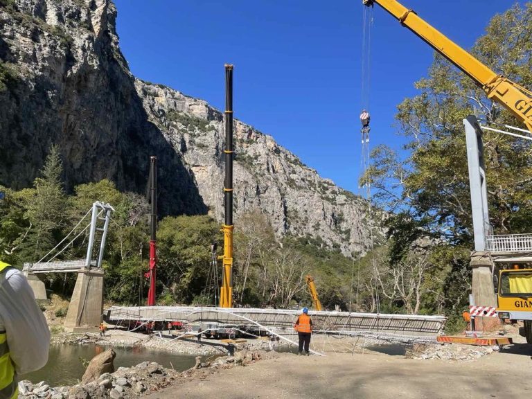 «Τέλος εποχής» για την κρεμαστή γέφυρα στην κοιλάδα των Τεμπών
